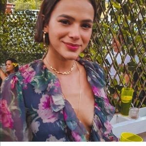 Zimmermann Iris tie sleeve playsuit ruffle floral